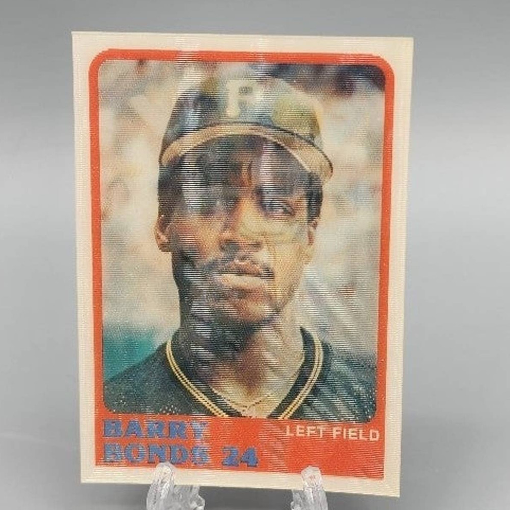 Barry Bonds, 1987 Sportflics 3D Baseball Card